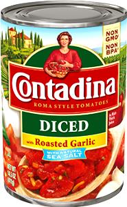 1/2 Cup Tomato, Diced W/Roasted Garlic