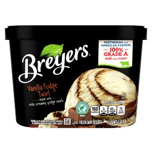 1/2 Cup Vanilla Fudge Twirl Ice Cream
