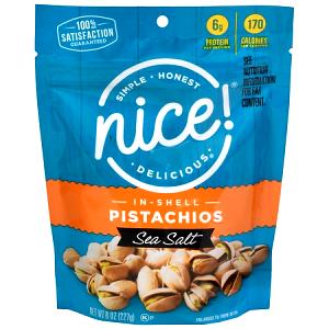 1/2 cup with shells (28 g) Natural Pistachios Made with Sea Salt
