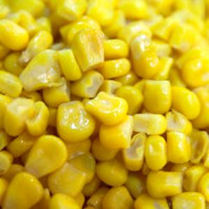 1/2 Cup Yellow Sweet Corn (Kernels Cut Off Cob, with Salt, Frozen, Drained, Cooked, Boiled)