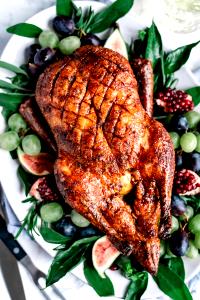 1/2 Duck Duck Meat and Skin (Roasted, Cooked)