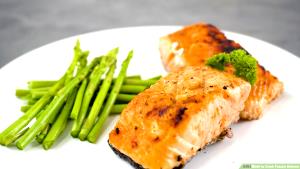 1/2 Fillet Pink Salmon (Cooked, Dry Heat)