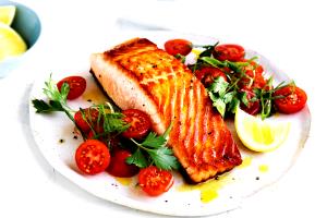 1/2 Fillet Salmon, Pink, Cooked