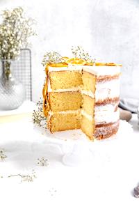 1 2-layer Cake Serving (8" Or 9" Dia, 4" High) Lemon Cake