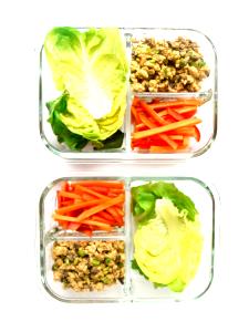 1/2 meal kit prepared (526 g) Chicken Lettuce Cups