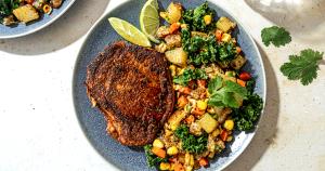 1/2 meal kit prepared (590 g) Seared Pork Chops & Gremolata