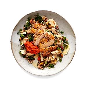 1/2 meal kit Romesco Chicken & Poblano Pepper