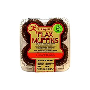 1/2 muffin (50 g) Carrot Raisin Flax Muffin