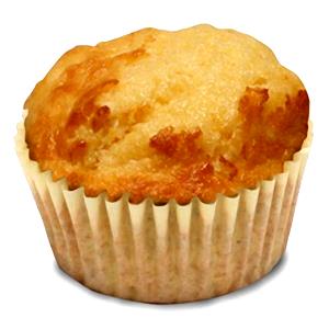 1/2 muffin (55 g) Fat Free Gourmet Muffins - Corn