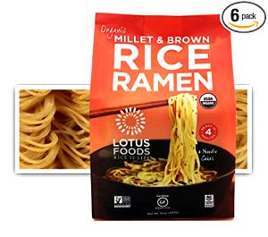 1/2 noodle cake (35 g) Millet & Brown Rice Ramen Noodles