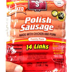 1 2 Oz Serving Polish Kielbasa (Turkey and Beef, Smoked)