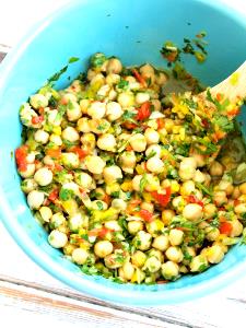 1/2 Oz Tri Color Chick Pea Salad
