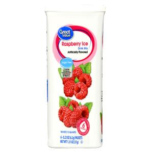 1/2 pack (1 g) Sugar Free Raspberry Ice Drink Mix Sticks