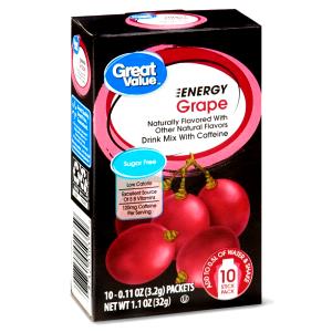 1/2 pack (1.1 g) Sugar Free Grape Drink Mix Sticks