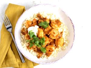1/2 package (128 g) Tikka Masala Shrimp