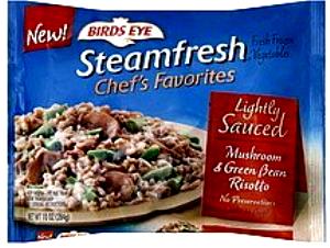 1/2 package (142 g) Steamfresh Lightly Sauced Mushroom & Green Bean Risotto