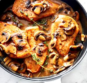 1/2 package (241 g) Chicken Marsala with Mashed Potatoes