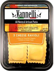 1/2 package (241 g) Three Cheese Ravioli