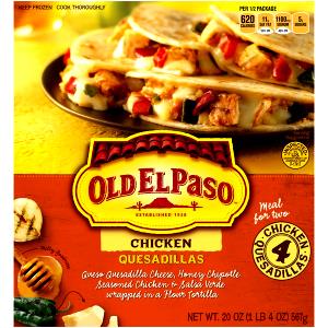 1/2 package (283 g) Chicken Quesadilla