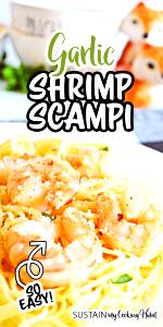 1/2 package (312 g) Shrimp in a Garlic Sauce