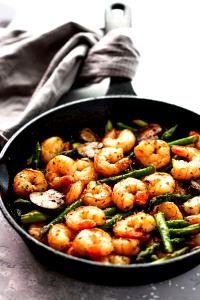 1/2 package (340 g) Complete Skillet Meal - Shrimp, Asparagus & Penne