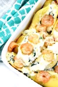 1/2 package (340 g) Oven Bake Meals - Stuffed Shells in Scampi Sauce