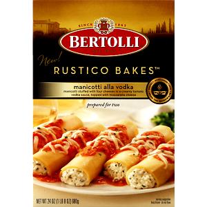 1/2 package (340 g) Rustico Bakes Manicotti Alla Vodka