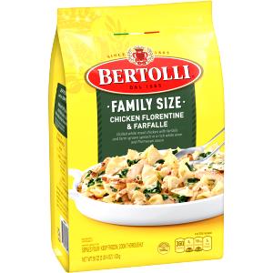 1/2 Package Chicken Florentine & Farfalle