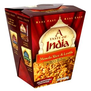 1/2 Package Masala Rice And Lentils