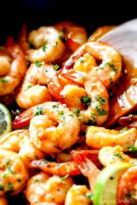 1/2 package Spicy Shrimp with Sweet Chili & Sliced Mushrooms