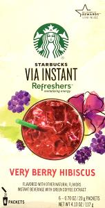 1/2 packet (10 g) Via Instant Refreshers Very Berry Hibiscus