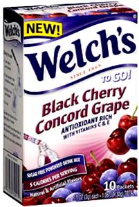 1/2 packet (1.5 g) To Go! Black Cherry Concord Grape Sugar Free Powdered Drink Mix