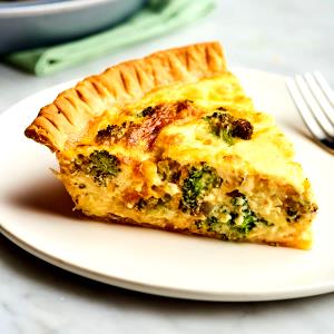 1/2 pie Broccoli Quiche