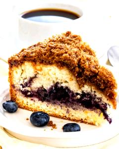 1/2 Piece Blueribbon Blueberry Coffee Cake