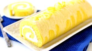 1/2 Piece Lemon Cream Roll (1" Slice)