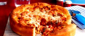 1/2 pizza (106 g) Deep Dish Pizza - Pepperoni