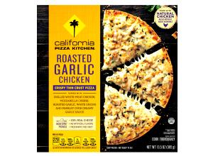 1/2 pizza (123 g) Roasted Garlic & Chicken Flatbread Pizza