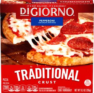 1/2 pizza (131 g) Traditional Crust Pizza - Pepperoni (For One)