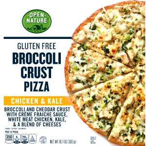 1/2 pizza (153 g) Broccoli Crust Pizza Chicken & Kale