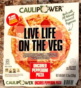 1/2 pizza (153 g) Uncured Pepperoni & Uncured Bacon Pizza