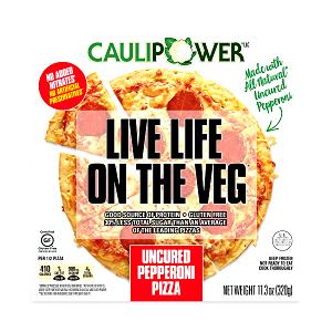 1/2 pizza (160 g) Uncured Pepperoni Pizza