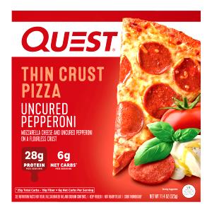 1/2 pizza (162 g) Thin Crust Pizza Uncured Pepperoni