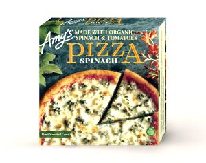 1/2 pizza Organics Spinach & Cheese Stone Baked Pizza