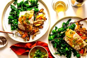1/2 Portion Barramundi Half Portion Wood-Grilled Or Broiled, With Broccoli