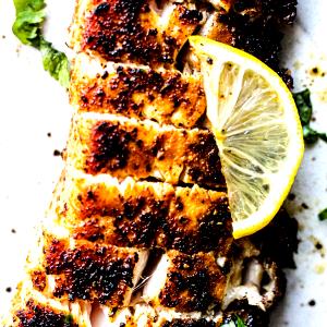 1/2 Portion Cobia Half Portion Wood-Grilled Or Broiled, With Broccoli