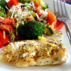 1/2 Portion Haddock Half Portion Wood-Grilled Or Broiled, With Broccoli
