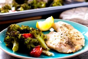 1/2 Portion Tilapia Half Portion Wood-Grilled Or Broiled, With Broccoli