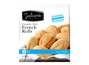 1/2 roll (57 g) Country Style French Rolls