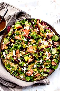 1/2 salad (7 oz) Mediterranean Salmon Salad (Half)