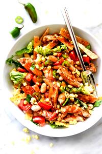 1/2 salad BBQ Chicken Chop